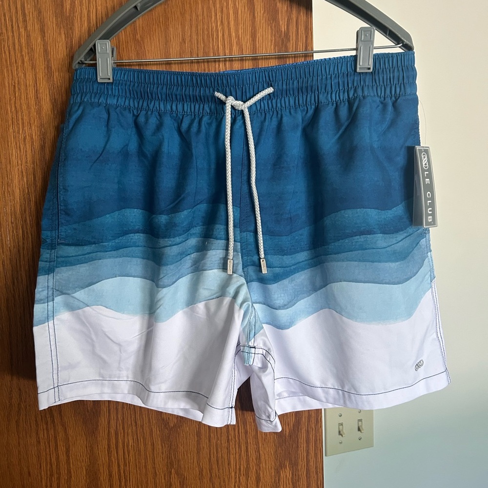 Oceanic Blue Le Club Gradient Men’s Swim Shorts